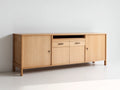 Meuble TV 180×45×55 cm – bois clair – style moderne avec rangement pratique