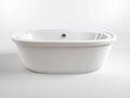 Baignoire îlot 170×80×58 cm – acrylique blanc – design ovale moderne salle de bain