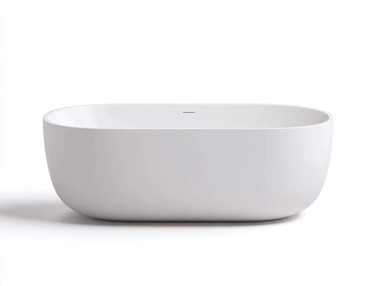 Baignoire îlot 170×80×58 cm – acrylique blanc – style moderne pour salle de bain
