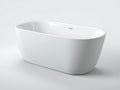 Baignoire îlot acrylique blanche 168×80×58 cm – salle de bain style contemporain forme ovale