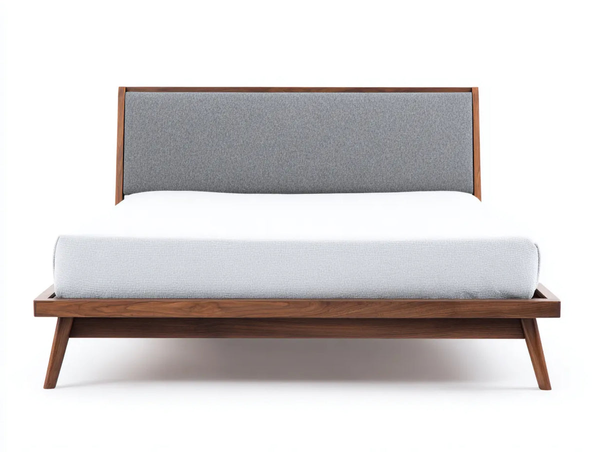 Lit en bois 160×200×95 cm – marron – style scandinave contemporain