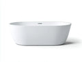 Baignoire îlot acrylique blanche 170×80×58 cm – salle de bain style contemporain forme ovale
