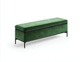 Banc de chambre 120×40×45 cm – orange – style contemporain confortable