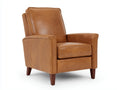 Fauteuil inclinable effet cuir 82×88×102 cm - marron - salon style contemporain