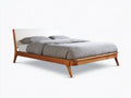 Lit en bois 212×172×98 cm - marron - chambre à coucher style moderne