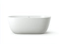 Baignoire îlot en acrylique 168×78×56 cm - blanc - salle de bain design ovale