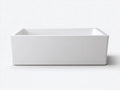 Baignoire îlot acrylique blanche 175×82×58 cm – salle de bain style moderne forme ovale