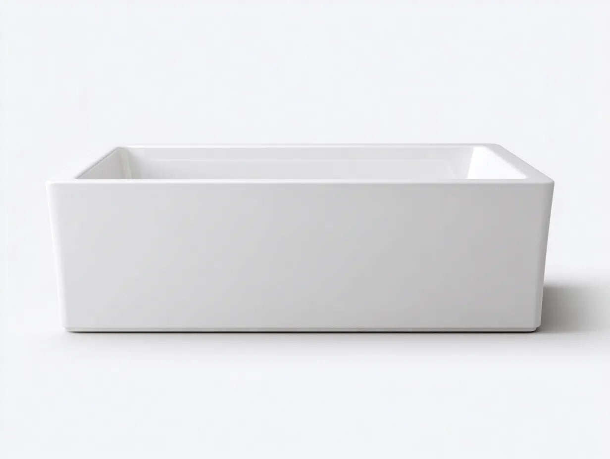 Baignoire îlot acrylique blanche 175×82×58 cm – salle de bain style moderne forme ovale