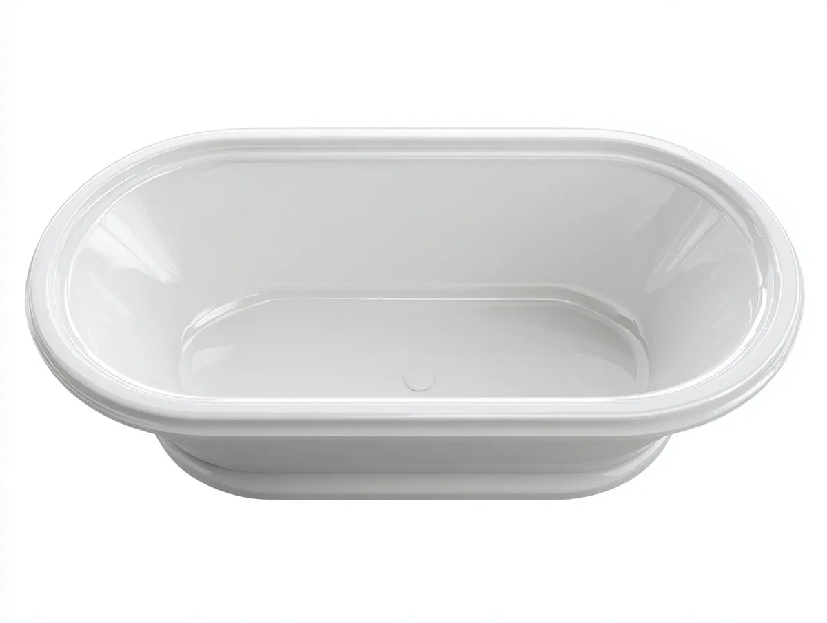 Baignoire îlot 170×80×58 cm – acrylique blanc – design moderne pour salle de bain